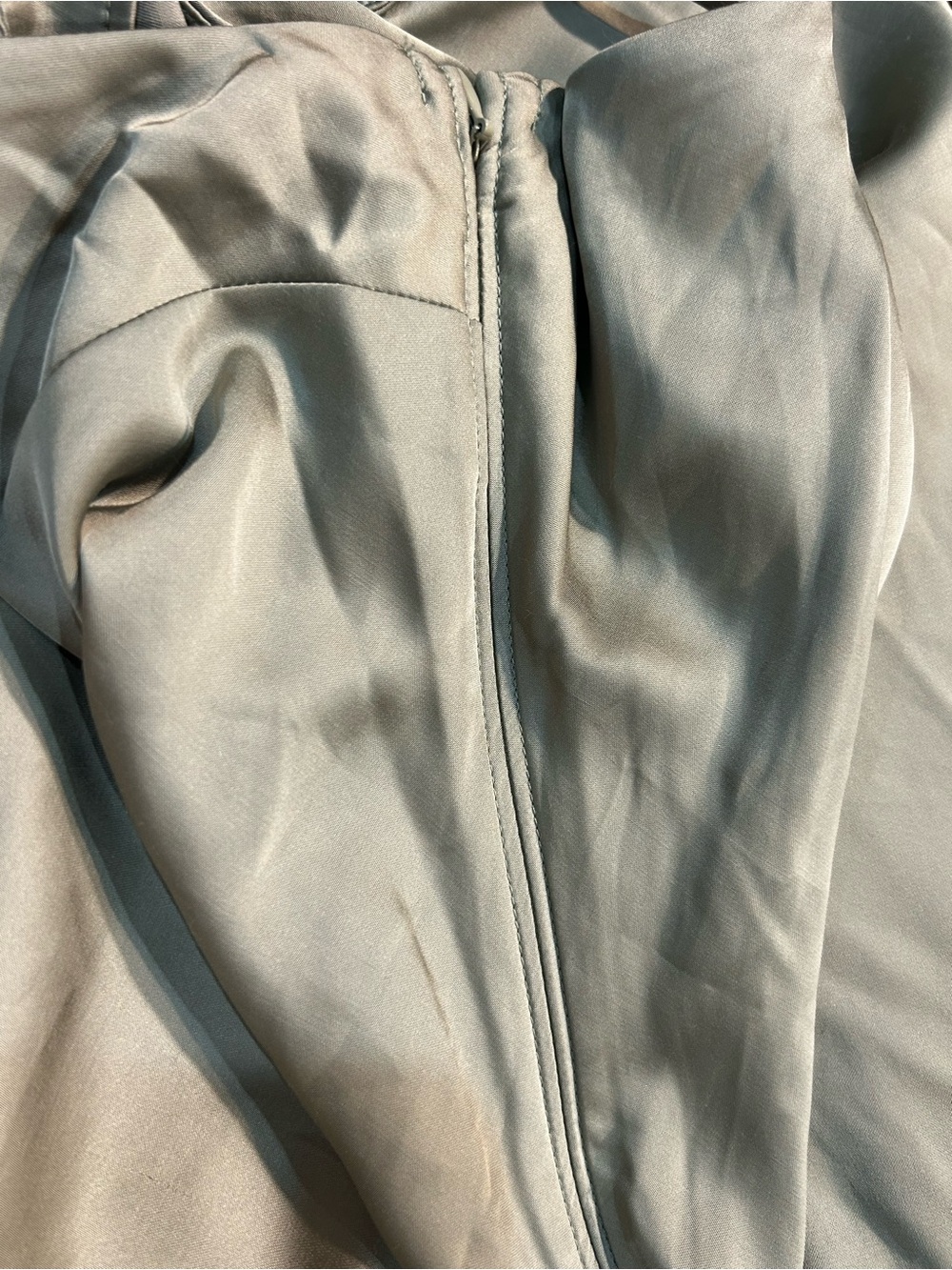 Abercrombie & Fitch Green Slip Maxi Dress with Spaghetti Straps size XL - Picture 8 of 11
